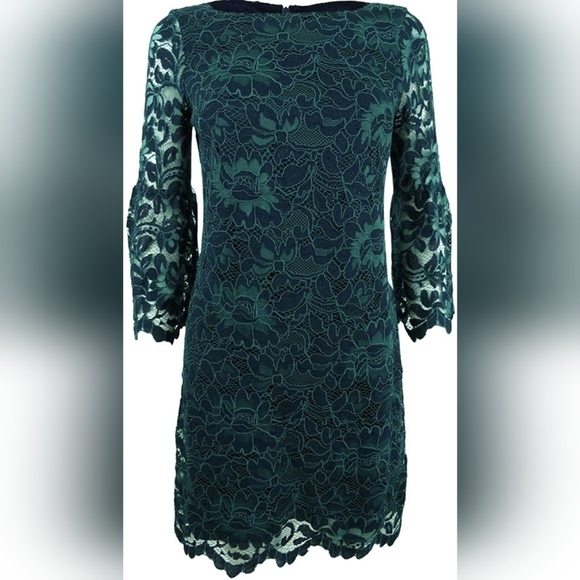 Jessica Howard Bell Sleeve Lace Dress - Picture 1 of 13
